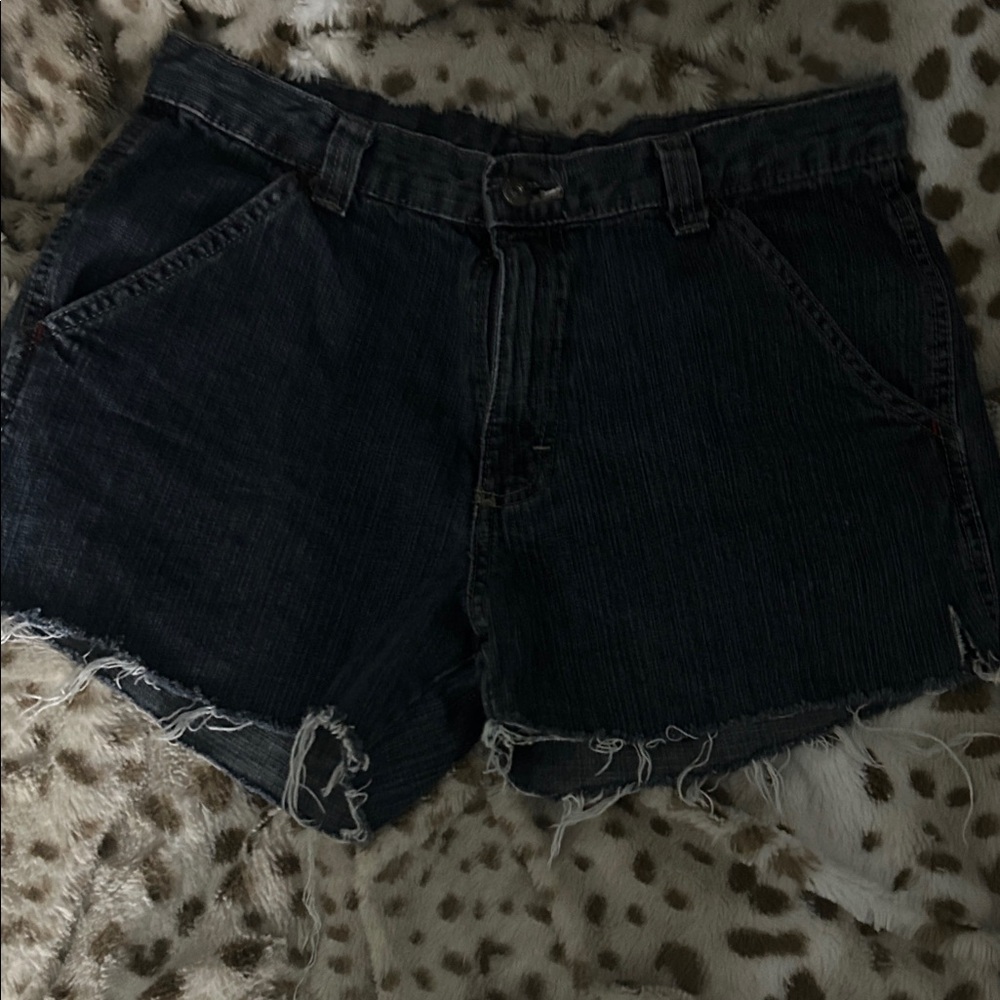 Women's Black Denim Shorts